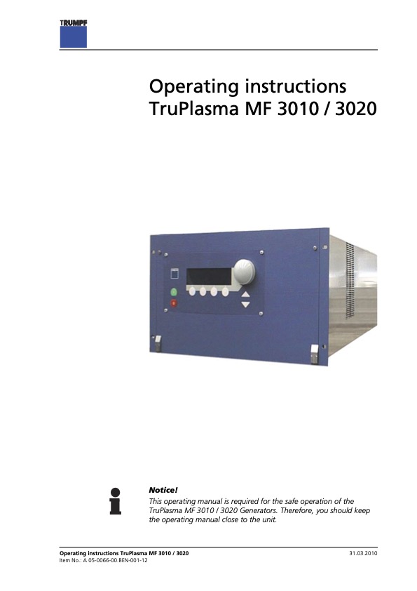 TruPlasma_MF3010_3020_Manual.pdf Cover